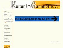 Tablet Screenshot of kulturbahnhof-biesenthal.de